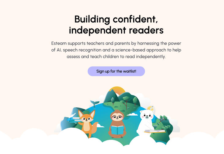 Esteam Literacy app website